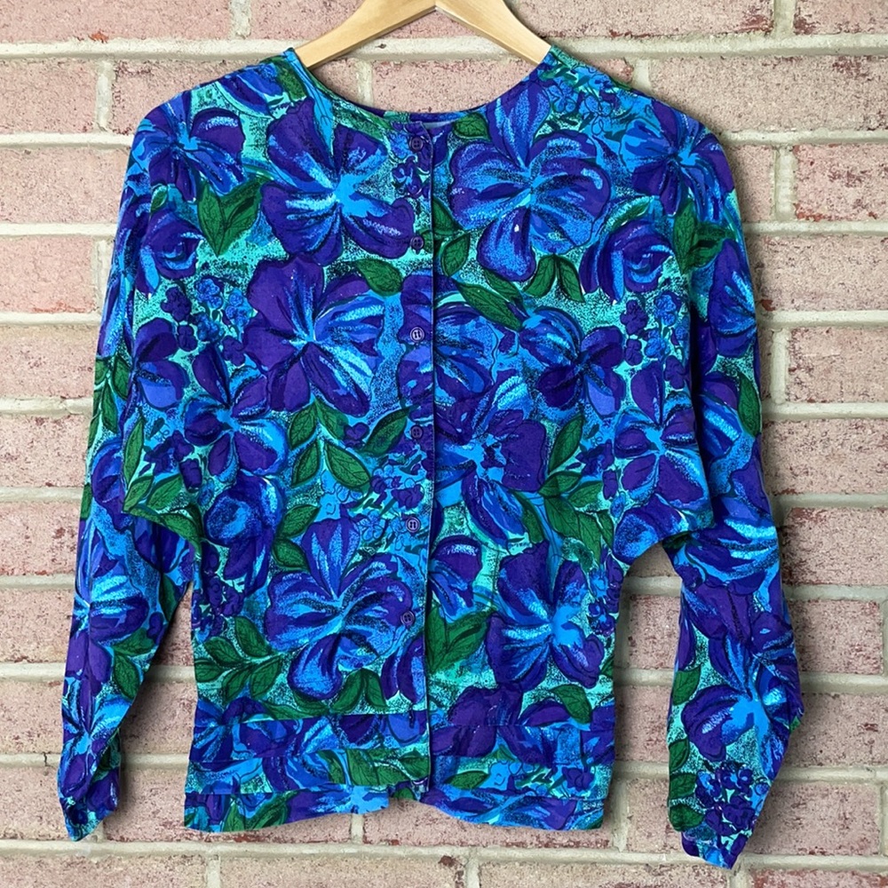 Vintage Monsoon long sleeve floral top - Picture 4 of 5